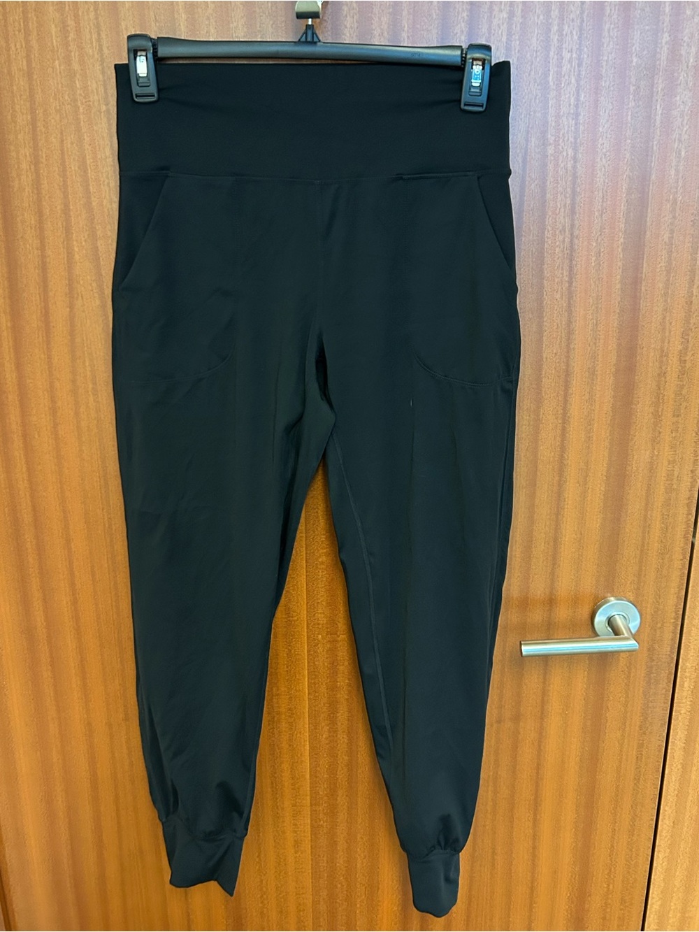 Black High-Waist Jogger Leggings